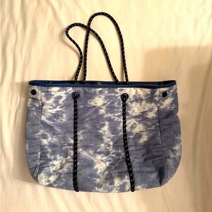 Tie Dye Blue Tote Bag
